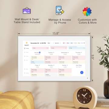Smart WiFi Digital Calendar & Chore Chart for Families