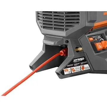 Ridgid 60K BTU Hybrid Portable Heater with Battery