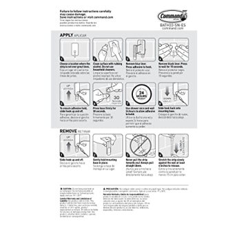 Command Small Bath Hook for Elegant Bathroom Solutions