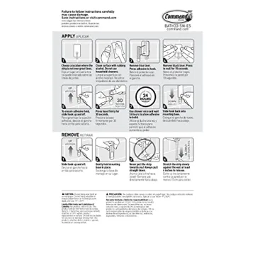 Command Small Bath Hook for Elegant Bathroom Solutions