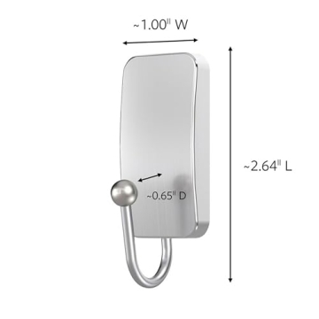 Command Small Bath Hook for Elegant Bathroom Solutions