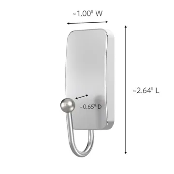 Command Small Bath Hook for Elegant Bathroom Solutions