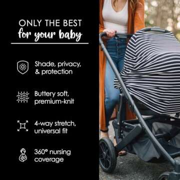 Milk Snob 5-in-1 Baby Cover - Nursing & Car Seat Canopy