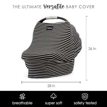 Milk Snob 5-in-1 Baby Cover - Nursing & Car Seat Canopy
