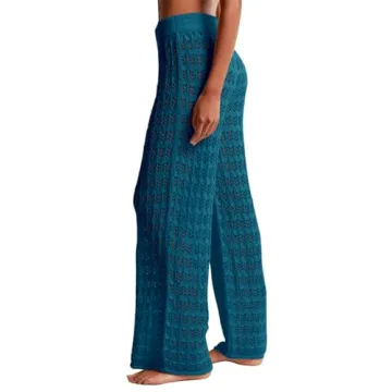 Saodimallsu Crochet Cover Up Pants for Stylish Summer Looks