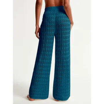 Saodimallsu Crochet Cover Up Pants for Stylish Summer Looks