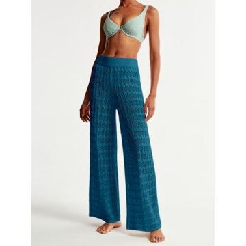 Saodimallsu Crochet Cover Up Pants for Stylish Summer Looks