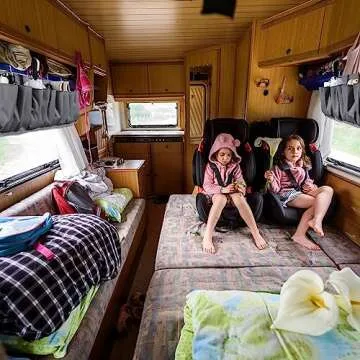 Berlune RV Shoe Storage Pockets Bed Organizer with Hooks