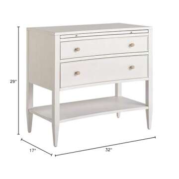 Universal Furniture Miranda Kerr Chelsea Wood Nightstand in White