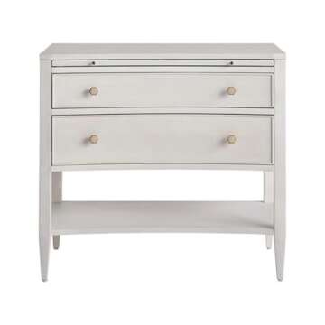 Universal Furniture Miranda Kerr Chelsea Wood Nightstand in White