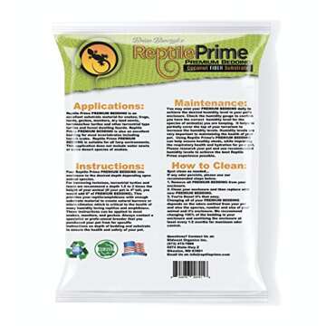 Premium Reptile Prime Coconut Fiber Bedding for All Terrarium Life