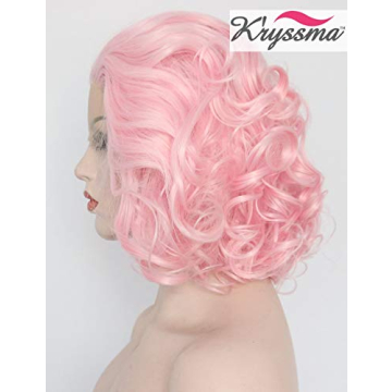 K'ryssma Baby Pink Lace Front Wig for Bold Styles
