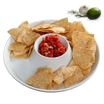KooK Durable Chip & Dip Platter for Perfect Parties
