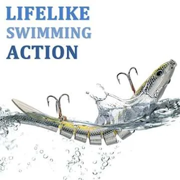 Keenjorika Multi Jointed Fish Lures 3 Pack for Anglers