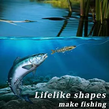Keenjorika Multi Jointed Fish Lures 3 Pack for Anglers