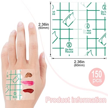 ANCIRS Disposable Makeup Hand Palettes - 150PCS for Artists