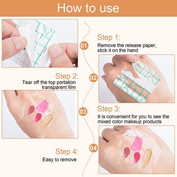 ANCIRS Disposable Makeup Hand Palettes - 150PCS for Artists