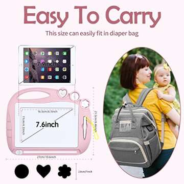 AiTuiTui Magnetic Drawing Board Toddler Toys for Girl Gifts, Erasable Doodle Sketching Writing Pad Travel Games for Kids in Car, Early Education Learning Skill Development Toys for Toddlers