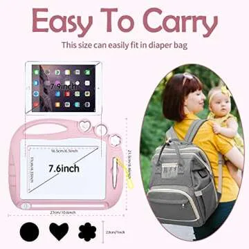 AiTuiTui Magnetic Drawing Board Toddler Toys for Girl Gifts, Erasable Doodle Sketching Writing Pad Travel Games for Kids in Car, Early Education Learning Skill Development Toys for Toddlers