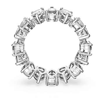 Swarovski Pear Vittore Ring with Pear-Shaped White Crystals