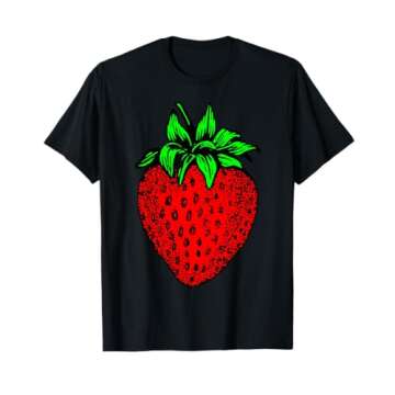 Stylish Strawberry T-Shirt for Garden Enthusiasts and Festival Lovers