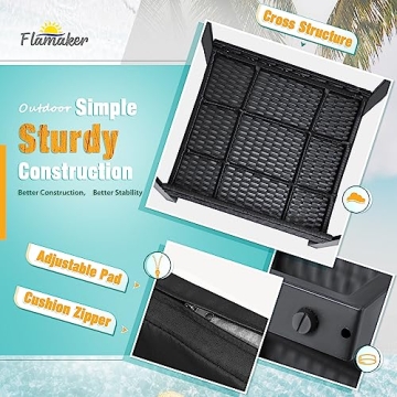 Luxurious Flamaker 3 Pieces Patio Set for Outdoor Comfort