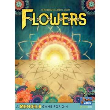 Lookout Games Flowers: A Mandala Game - Colorful Strategy Board Game, Tile Placement Game for Kids &...