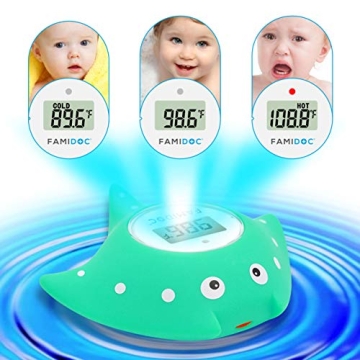 Famidoc Baby Bath Thermometer - Safe Floating Toy