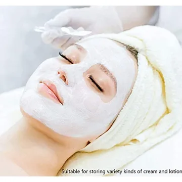 Stylish Pink Glass Cosmetic Jars with Rose Gold Lids