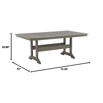 Visola Dining Table: Stylish Gray Outdoor Furniture
