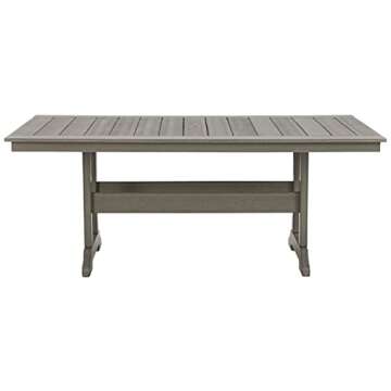 Visola Dining Table: Stylish Gray Outdoor Furniture