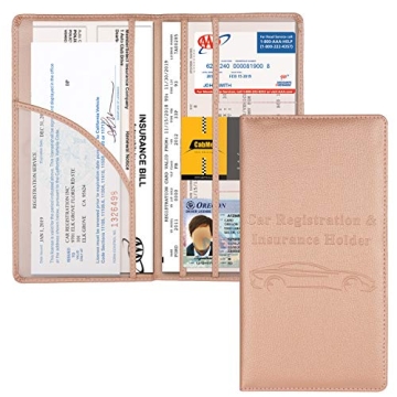 Cacturism Car Registration Holder with Magnetic Shut