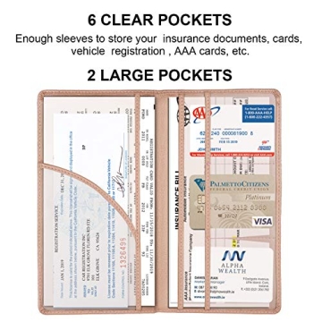 Cacturism Car Registration Holder with Magnetic Shut