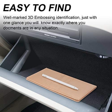 Cacturism Car Registration Holder with Magnetic Shut