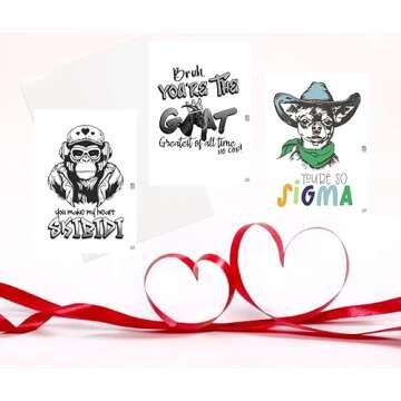 Silly Goose Slang Valentine's Day Card Set for Kids