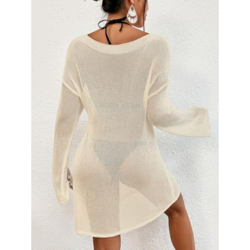 Bsubseach Crochet Cover Up Dress for Women Beach Style