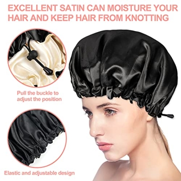 CHORHA Adjustable Satin Sleep Cap for Luxurious Hair Care