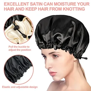 CHORHA Adjustable Satin Sleep Cap for Luxurious Hair Care