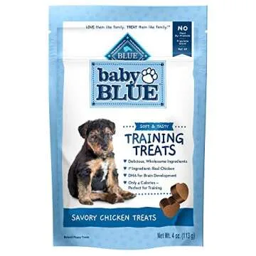 Blue Buffalo Baby BLUE Training Treats Natural Puppy Soft Dog Treats, Savory Chicken 4-oz Bag