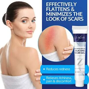 Advanced Medical-Grade Silicone Scar Gel, Clinically Proven, Silicone for Old and New Scars from Surgery, Burn, Cut, Keloid for Adults and Kids