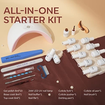 Gellen Gel Nail Polish Kit - Salon Quality At Home