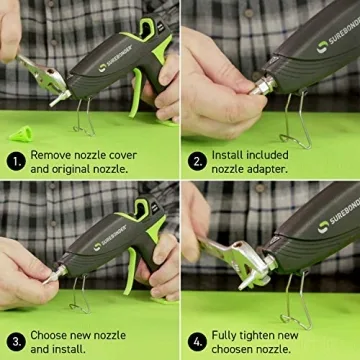 Surebonder Interchangeable Glue Gun Nozzles for Crafters