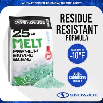 Snow Joe Ice & Snow Melt for Driveway, Concrete & Sidewalk, Melt-2-Go, 25-Pound Bag, Boxed