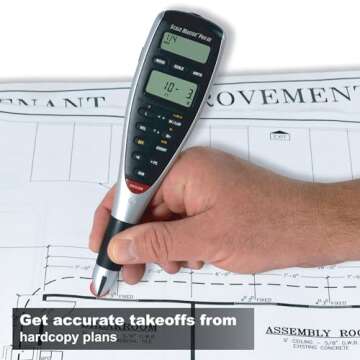 Calculated Industries 6135 Scale Master Pro XE Advanced Digital Plan Measure – 91 US Imperial and ...
