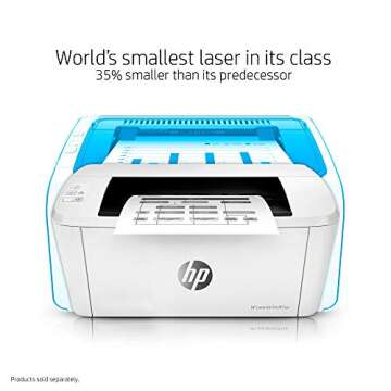 HP Laserjet Pro M15w Wireless Laser Monochrome Printer (W2G51A) (Renewed)