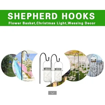 MAXZONE Heavy Duty Adjustable Garden Shepherd Hook