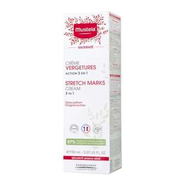 Mustela Maternity Stretch Marks Cream for Pregnancy - with Natural Avocado, Maracuja & Shea Butter -...