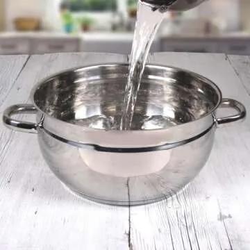 Kitchen Crop Little Creek Stainless Steel Water Distiller, 2 Gallon Capacity, Works on All Stovetops, Double Boiler, Render Lard & Tallow