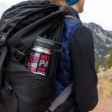 Rico Industries NFL Football New England Patriots 22oz Stainless Steel Tumbler with Lid - Great For Coffee, Tea, Water or Cocktails