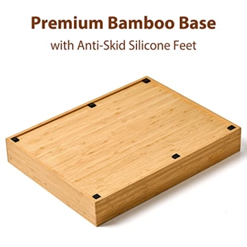 Premium Bamboo Kitchen Drawer Organizer with 7 Slots